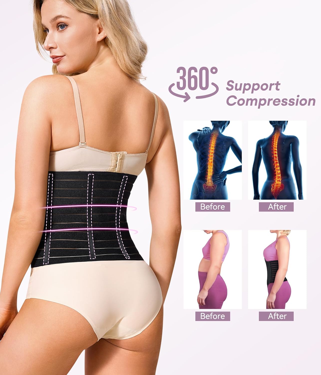 YERKOAD 360 Lipo Foam Ab Board - Breathable Tummy Tuck Recovery Compression | Ideal for Post-Surgery Use