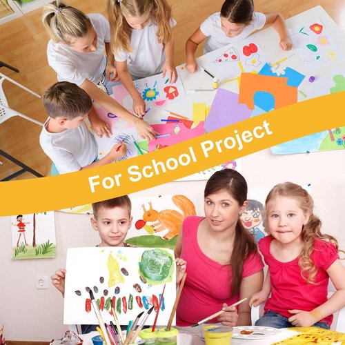 50 Pack White Poster Boards - Heavyweight 11"x14" Blank Paper for Art Displays & School Projects