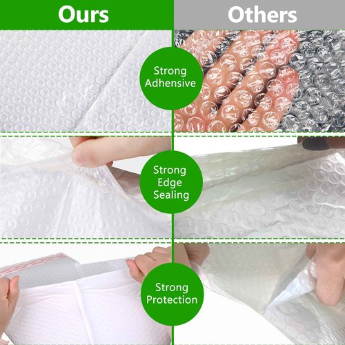 Bubble Mailers 6x10 inches 500pcs Padded Envelopes Mailers Sealing Shipping Bags for Small Business, Shipping Envelopes with Self Sealing, Waterproof and TearProof