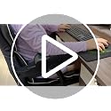 Blue Mesh Gel Memory Foam Ergonomic Armrest Pads for Office Chair (2pcs) THARAHT