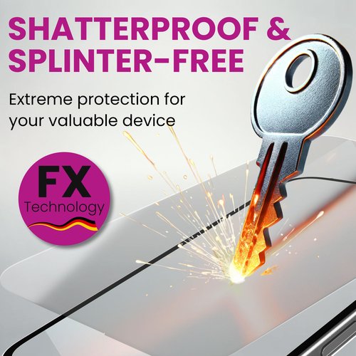 atFoliX Plastic Glass Protective Film compatible with GIT G-Scan 3 Glass Protector, 9H Hybrid-Glass FX Screen Protector