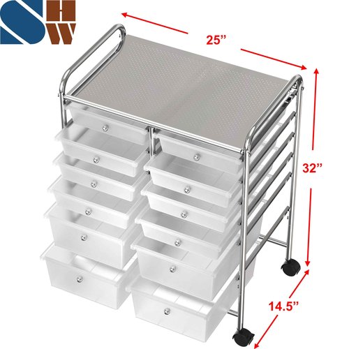 Simple Houseware Utility Cart with 12 Drawers Rolling Storage Art Craft Organizer on Wheels