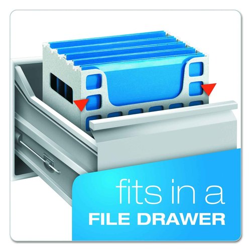 Pendaflex 23054 Desktop File w/Hanging Folders, Letter, Plastic, 12 1/4 x 6 x 9 1/2, Granite (Pack of 2)
