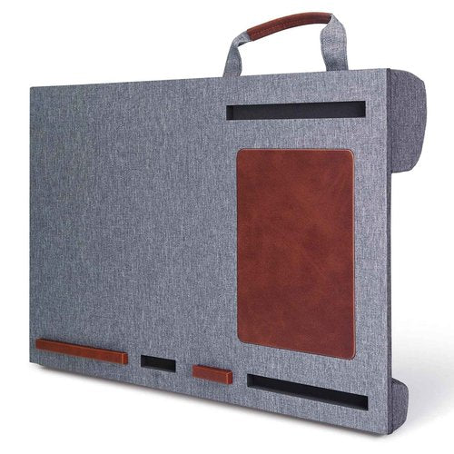 Lap Desk - Fits up to 15.6 inch Laptop Desk, Built in Mouse Pad Portable Lap Stand Lightweight Laptop Table with Phone Holder, Lap Desk Stand for Bed Sofa Home Office, Grey