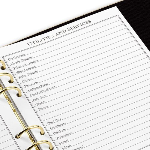 Hallmark Refillable Address Book (Cream)