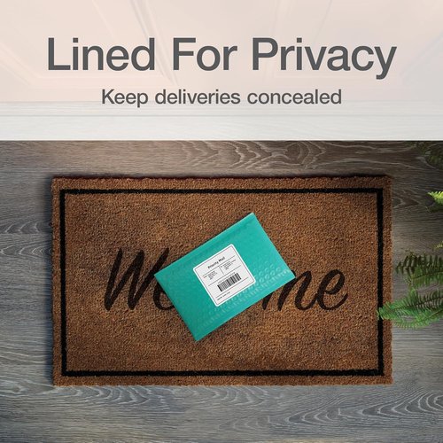 Quality Park Bubble Mailers - Self-Seal Teal Padded Shipping Envelopes, 4 x 8 Inches, 50 Count