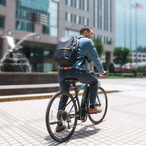 EVERKI Light Laptop Backpack with Hidden Pocket 15.6-Inch - Durable Men’s Work Back Pack, Business Travel Backpack, College Laptop Bookbag for Men & Women, Work Office Back Pack, (EKP106) Charcoal