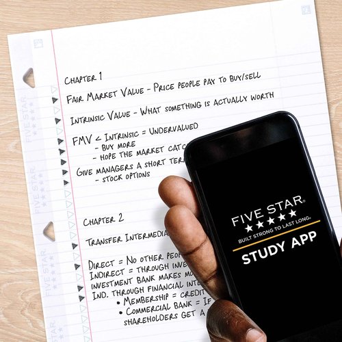 Five Star Loose Leaf Paper Plus Study App, 12 Pack, Notebook Paper, College Ruled Filler Paper, Reinforced, 8.5 x 11, 80 Sheets per Pack (170026-ECM)