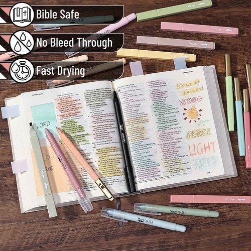 Mr. Pen Bible Journaling Kit with Bible Case, No Bleed Bible Highlighters and Pens, Bible Journaling Kit for Gift