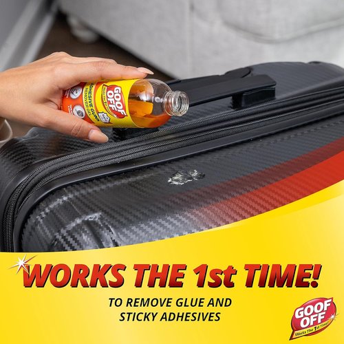 Goof Off Adhesive Gunk Remover - 8 Fl. Oz. | Effectively Removes Stickers, Glue, and Tape Residue