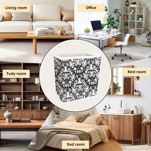 4.5 Gallon Bamboo Basket, Cute Toilet Paper Storage, Decorative Magazine Basket, Holder, Organizer, for Pantry, Office, Bedroom, Bathroom, Dorm, Living Room, Cabinet, Kitchen