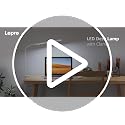 Lepro White Clamp Desk Lamp with LED, 460LM, 5W, Adjustable Reading Light