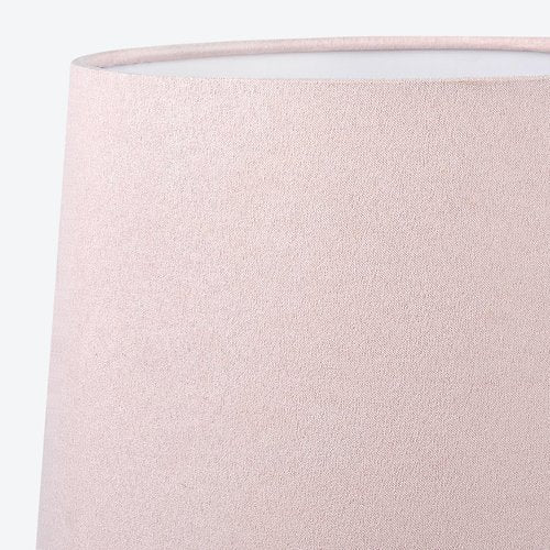 2 Pack 15" Hand-Blown Glass Table Lamp Set, Blush Pink Velvet Shade, Pearlized Swirling Cloud Base, Small Accent Lamp for Girls Bedroom Nightstand, Living Room, Kitchen Counter