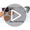 jijAcraft 1.5mm Natural Brown Jute Twine 328ft – 2-Ply Gardening & Craft String, Gift Wrapping
