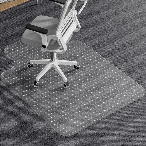 Tonaus Chair Mat for Carpet, 48"×36" Desk Chair Mat for Home Computer Desk Rolling Chair, Transparent Carpet Floors 2.2mm Thick T-Shape Floor Protection with Non-Slip Studded for Low Pile Carpets