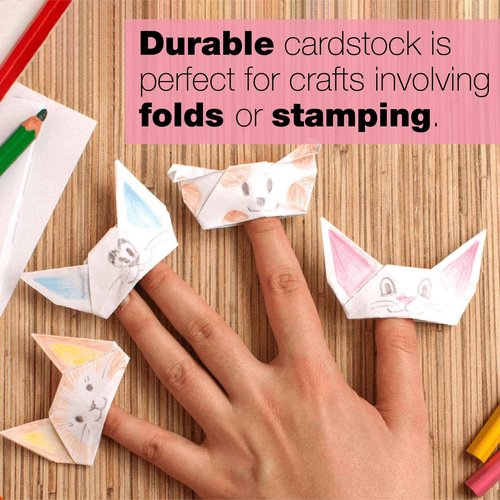 Springhill White 11” x 17” Cardstock Paper, 67lb Vellum Bristol, 147gsm, 1,000 Sheets (4 Reams) – Premium Lightweight Cardstock, Vellum Printer Paper with Textured Finish – 016004C