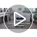 TushGuard Memory Foam Office Chair Cushion Black Large - Ergonomic Seat Pad for Pain Relief
