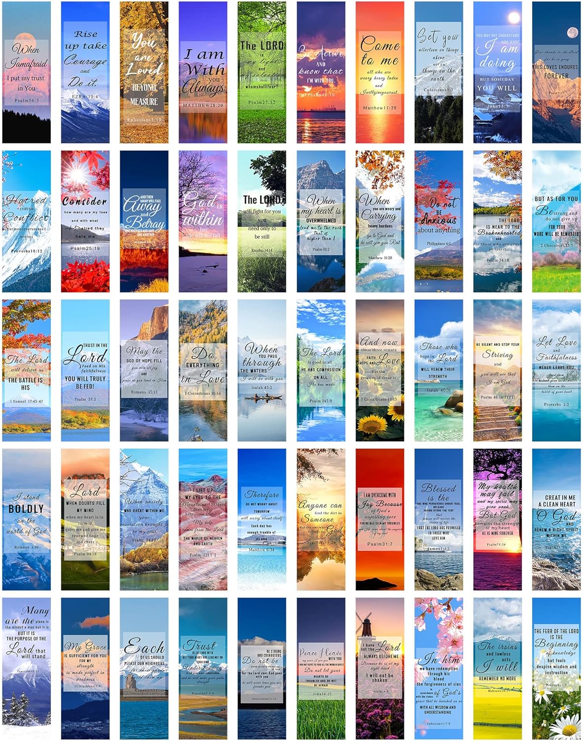 150Pcs Bible Verse Bookmarks - Double-Sided Inspirational Scripture Markers for Men & Women | Perfect Christian Gifts