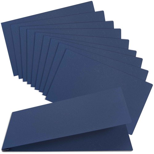 11x17 Folder, Pressboard Report Covers. 10 Pack Professional Blueprint Binders with 3-Inch Fastener, 500-Sheet Capacity. Large Format Document Organizer Storage for Tabloid Size (Midnight Blue)