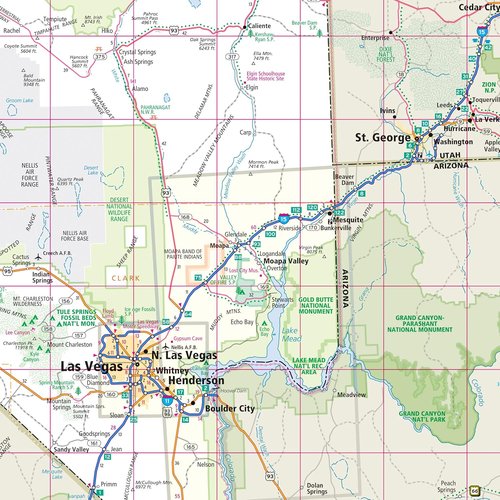 Rand McNally Nevada State Map - Easy to Read Design for Clear Navigation and Travel Planning