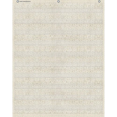 Teacher Created Resources Woven 10-Pocket Chart, 34-inch x 44-inch (TCR20105)