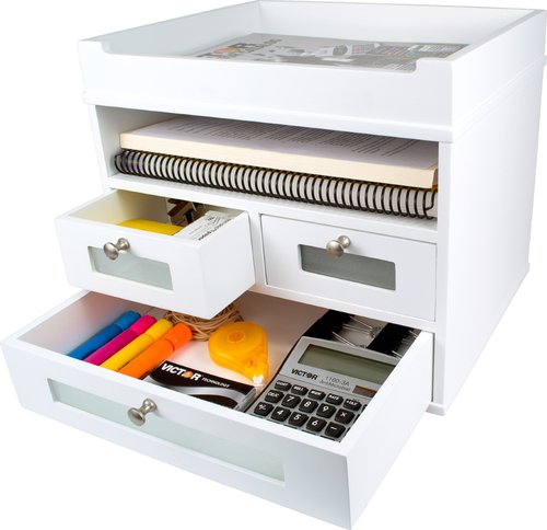 Victor W5500 Pure White Tidy Tower