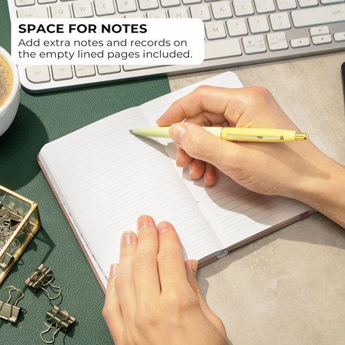 Clever Fox Password Book 2nd Edition Small – Pocket Password Keeper with Alphabetical Tabs – Internet Address Notebook & Login Details Organizer Journal – 3.5x5.6” (Rose Gold)