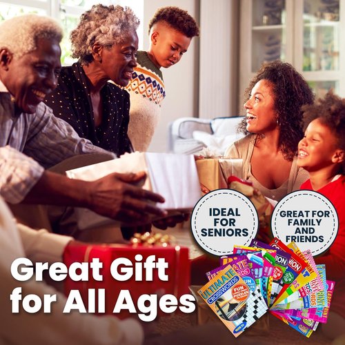 Skiennix 12-Pack Large Word Search Puzzle Books | Brain-Boosting Activities for Seniors - 8x10