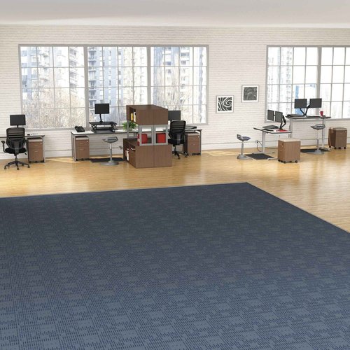 Alera ALEAE23AFM AdaptivErgo 24 in. x 36 in. Anti-Fatigue Mat - Black
