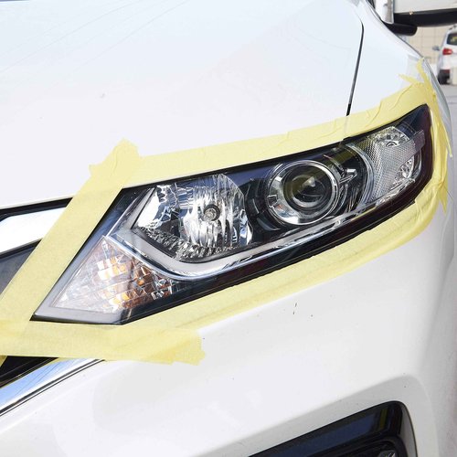 Lichamp 5-Pack Yellow Automotive Refinish Masking Tape 1.4-inch and 20-Pack Yellow Automotive Refinish Masking Tape 0.7-inch