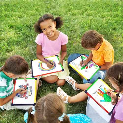 10 Pack Small White Board Dry Erase Board for Kids Portable 9"x12" Drawing Magnetic Mini Whiteboard White Board for Students Teachers School Supplies Lapboard Small Dry Erase Board for Kids & Erasers