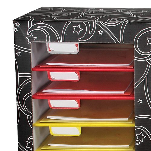 Really Good Stuff Classroom Mail Center - 27 Slots, Black - Office Mailboxes, Mail Sorter, Classroom Organization, Mailbox Organizer for Students and Teachers
