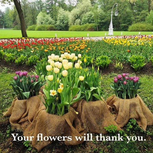 Burloptuous Gardening Burlap Roll - 40" x 30 Feet Natural Jute Fabric for Rustic Décor & Centerpieces