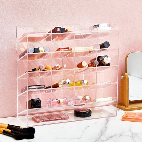 MotiMind Acrylic Pen Organizer Storage Vertical Marker Organizer Acrylic Pen Display Holder for Office Desk Desktop Stationery Pencil Storage(Clear,13 x 4 x 12.4 Inch)