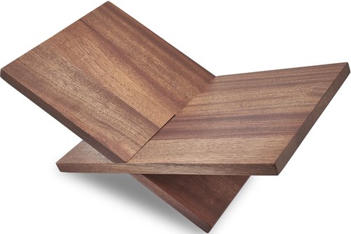 Honygebia Solid Wood Book Stands - Cross Frame Sapele Wooden Book Holder, Open Bookstand for Display and Reading, Suitable for Art, Bible, Cookbook, Easel, Magazine, Textbooks
