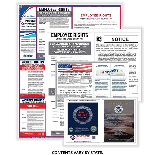 ComplyRight Poster Service Retail Card, Federal Contractor