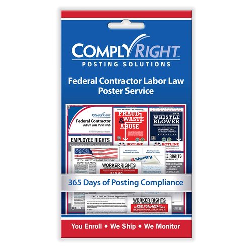 ComplyRight Poster Service Retail Card, Federal Contractor