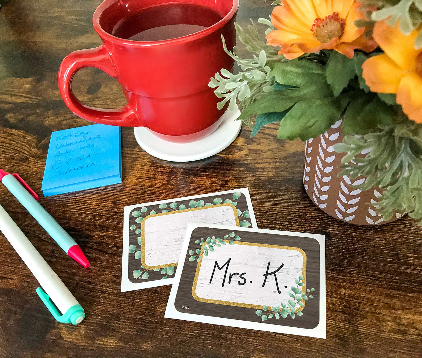 Teacher Created Resources Eucalyptus Name Tags/Labels - Multi-Pack (TCR8692)