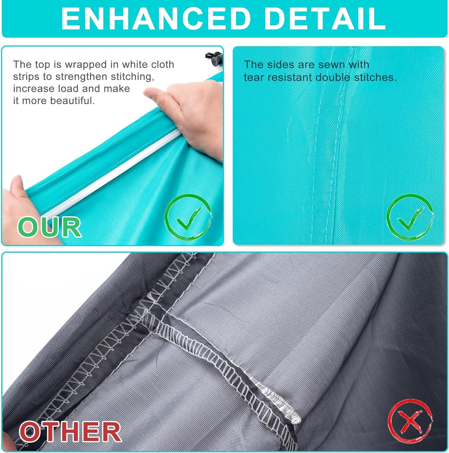 XL Travel Laundry Bag by [Brand Name] - Machine Washable Organizer with Drawstring | Holds 4 Loads, 24" x 36"