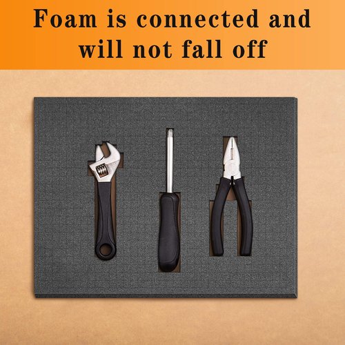 8-Piece Pick & Pluck Foam Insert - 2 Sizes - Pre-Cut Sheet Foam for Board Game Box Cases & Storage Drawer (12 Inch Long)