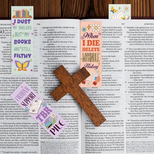 200 Pcs Funny Bookmarks Bulk for Book Lovers: 200 PCS Aesthetic Paper Book Marks for Reading Women, Cute & Funny Reading Accessories, Bookish Gifts for Women Girls Book Club Members Students