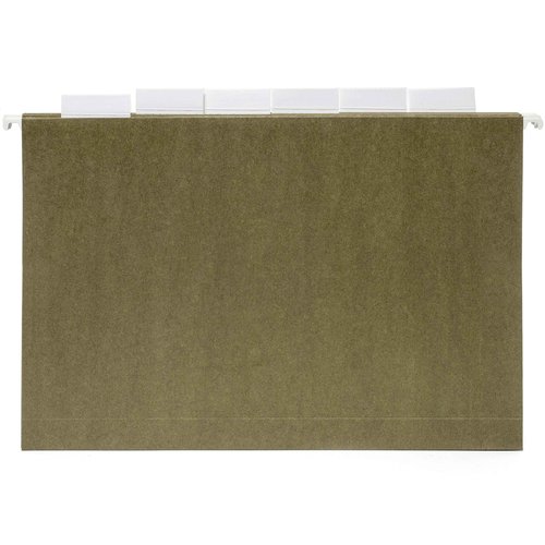 50 Extra Capacity Hanging File Folders, Heavy Duty, 2’’ Expansion Filing Folders, Designed for Bulky Files, Legal Charts, Manuals, and More, Standard Green, Legal Size, 50 Pack