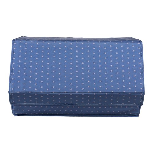 Erin Condren Collapsible Storage Organizer - Store, Organize & Pack Your Essnetials - Removable Dividers With Magentic Closure - Navy, Large