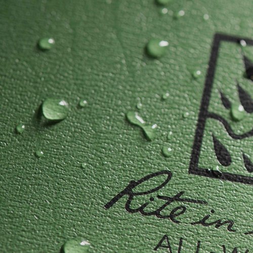 Rite in the Rain Weatherproof Hard Cover Notebook, 8.75" x 11.25", Green Cover, Universal Pattern (No. 970F-MX)