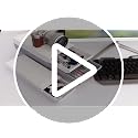 YOOUSOO White Under Desk Drawer Organizer 2 Pack - Small & Large Self-Adhesive Storage Drawers for Office & Home