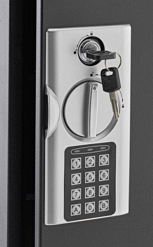 Adiroffice Key Holder Wall Mount - 60 Keys Lock Box with Code, Key Cabinet Wall Mount, Valet Parking Key Box, Car Dealer Key Cabinet - Space Saving Locking Key Box Wall Mount with Digital Lock