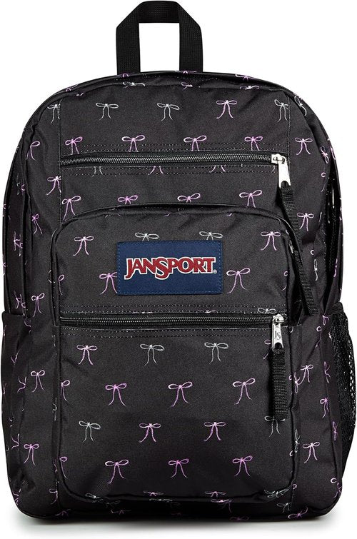 JanSport Laptop Backpack - Ergonomic Computer Bag with 2 Compartments & 15” Sleeve - Bad Bows Design