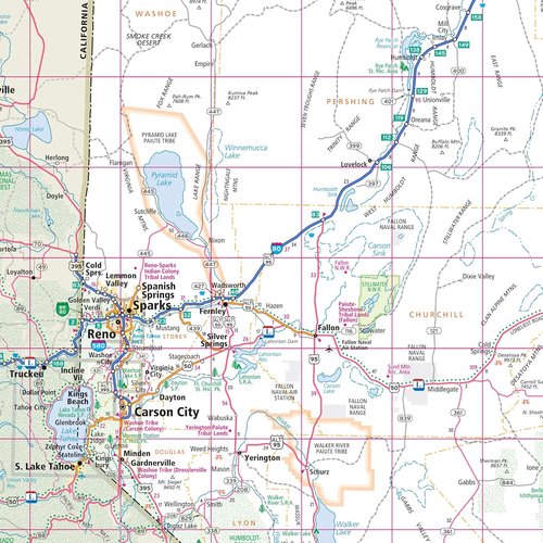 Rand McNally Nevada State Map - Easy to Read Design for Clear Navigation and Travel Planning