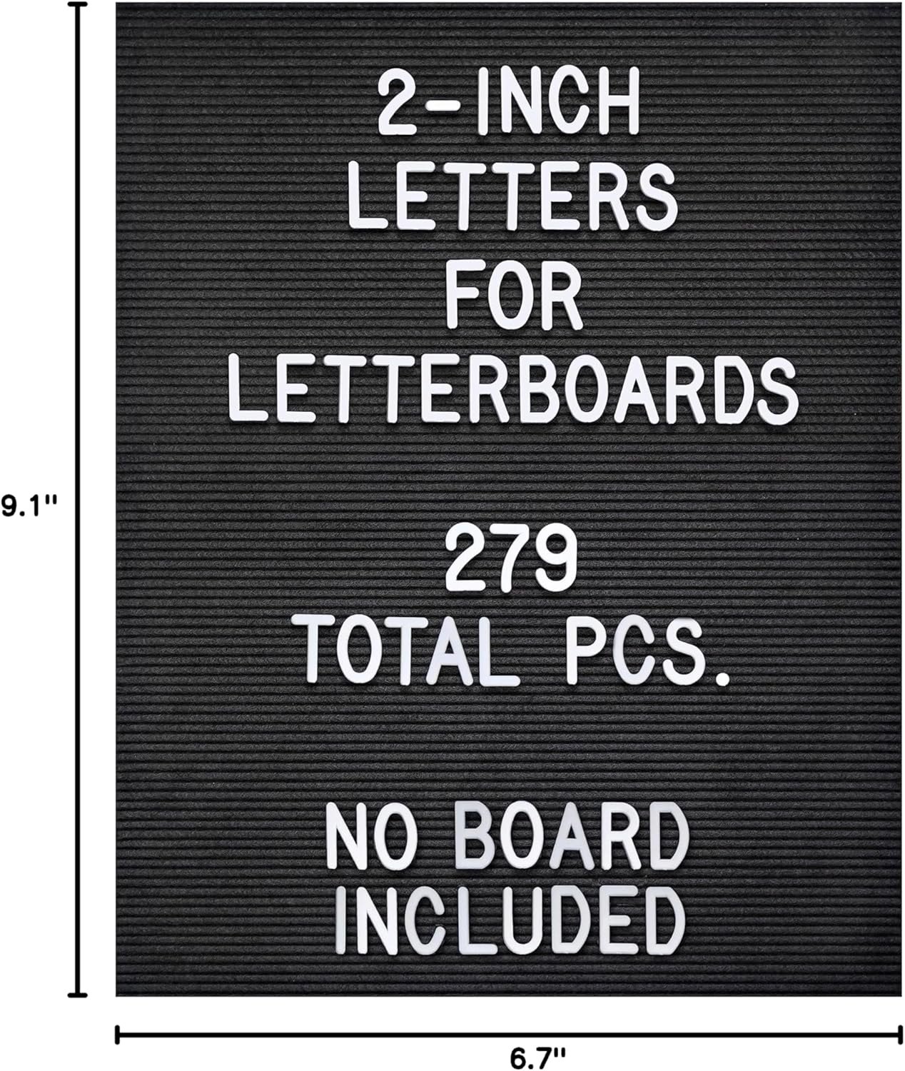 Skiennix Letter Board Plastic Letters Set - 2 Inch White Letters for Felt Boards | Perfect for Custom Messages
