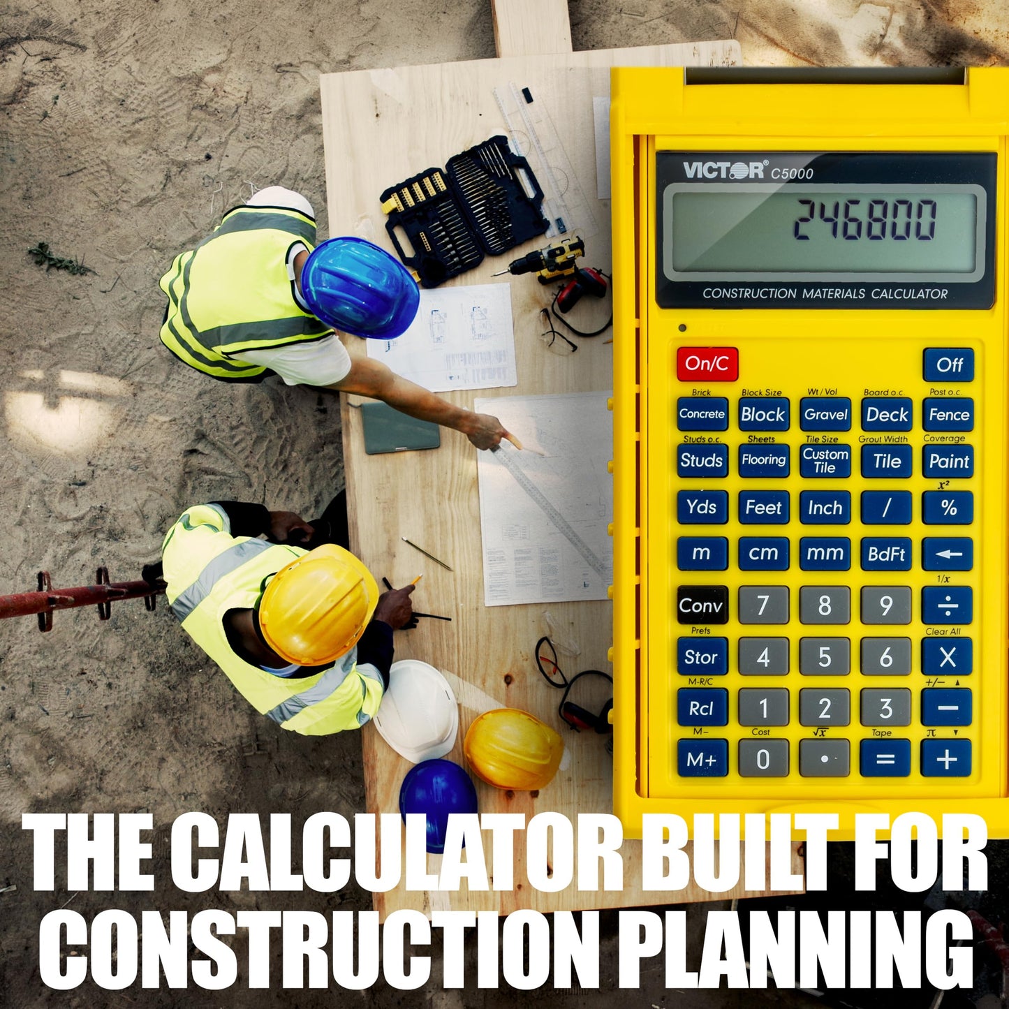Victor C5000 Construction Materials Calculator with Protective Case